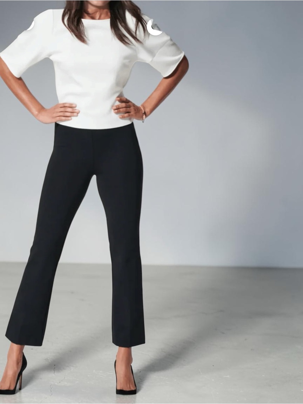 SPANX Black Boot-Cut Kick Flare Pants NWT SZL Tall